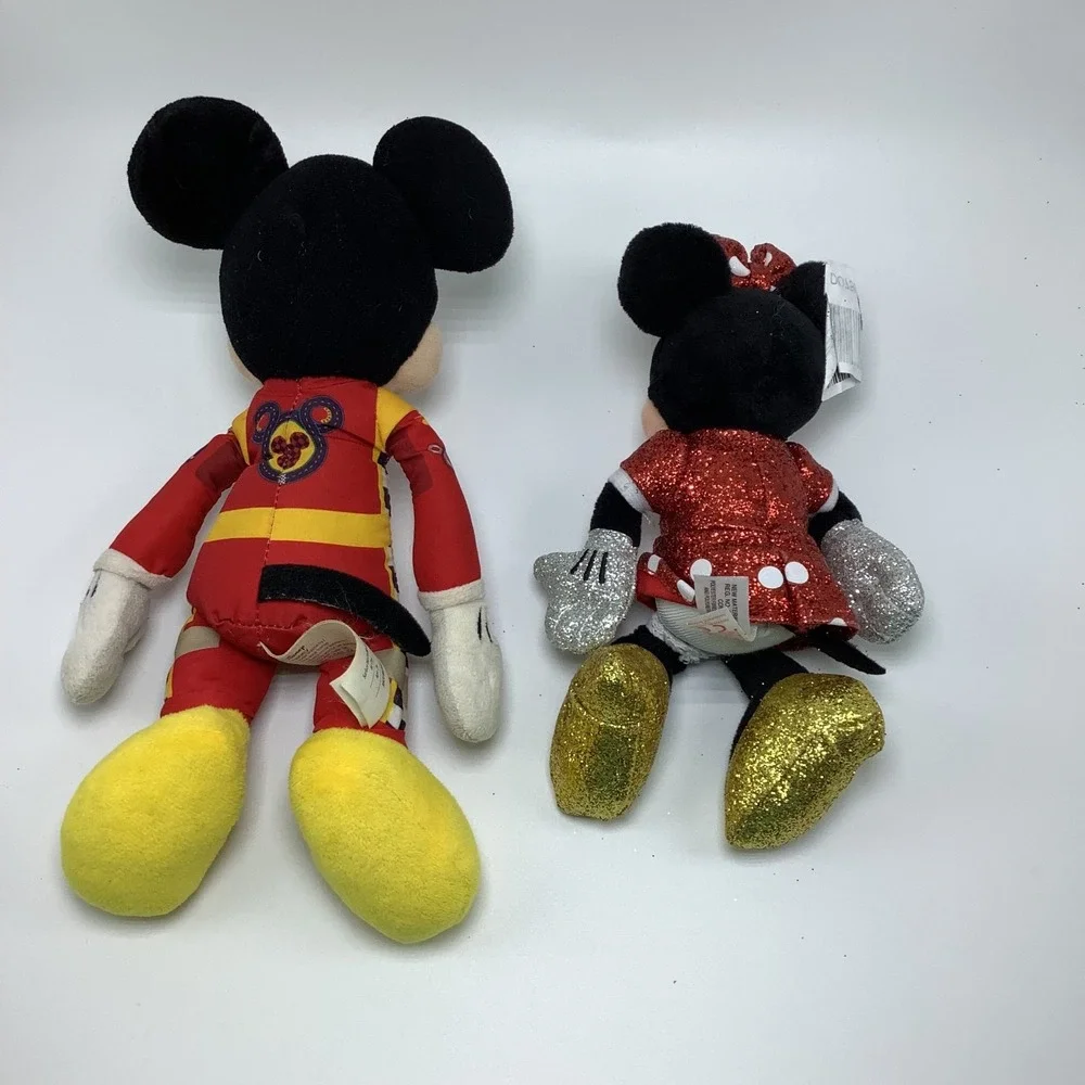 Disney‎ Plush Lot of 6 Mickey Mouse Minnie Mouse Dumbo